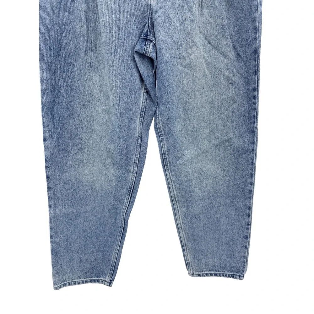 NWT Michael Kors Pleated Belted Denim Pants Vintage Wash High Rise Tapered Sz 12